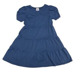 NWT Florence Eiseman Size 10 Jacquard Knit Dress in Blue